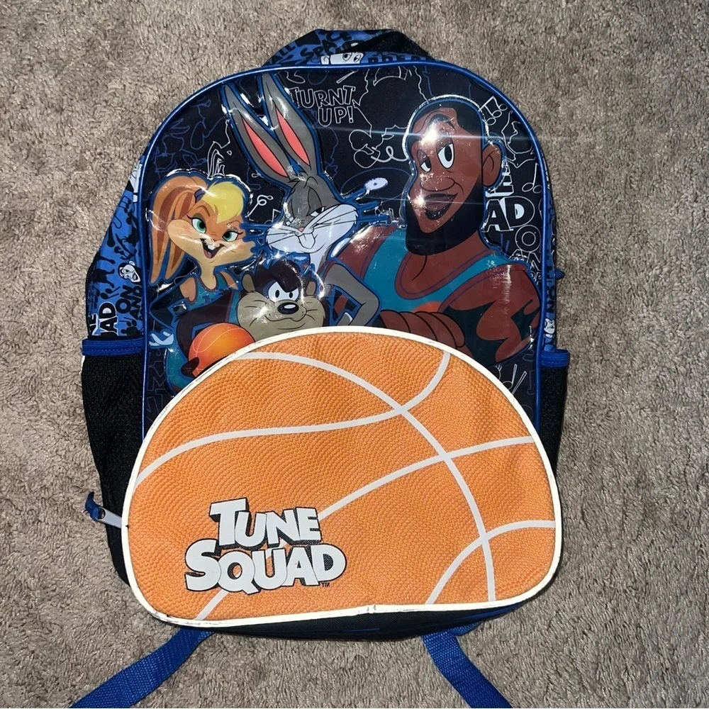 Space Jam Lebron James Backpack Space Jam Tune Squad Pockets Padded Straps NWOT